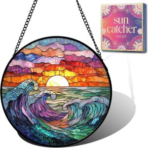Beach Gifts for Mom - Sunrise Waves Sun Catcher
